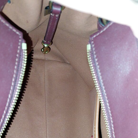 COACH Soft Empire Carryall Bag 40 - Merlot - Picture 7 of 11